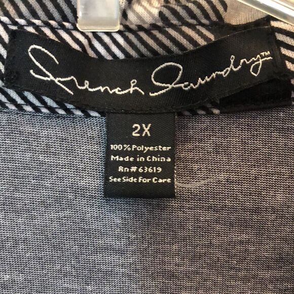 French Laundry  2X Plaid Long Sleeve Button Down  Pit to PIt 27 1/4", EUC - Picture 11 of 16